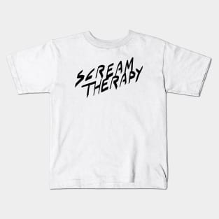 Scream Therapy podcast basic logo Kids T-Shirt